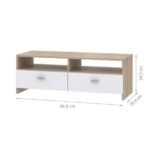 Meuble Tv Mat/Chêne