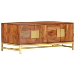 FIHERO Table basse µBois d'acacia massif